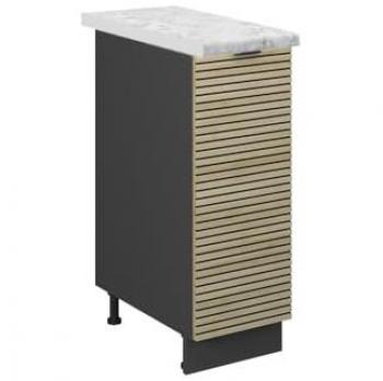 Vicco Apothekerunterschrank 30 cm Fame-Line Eiche Anthrazit