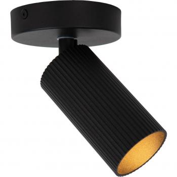 Lucide Clubs Black Single Bulb Spotlight