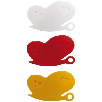 Pack Triple de Pinces Papillon 6cm Colorées