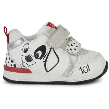 Geox Rishon Scarpe da Tennis per Bambini Bianche