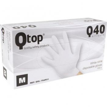Pakket 100 Wit Nitril Handschoenen – Medium Grootte