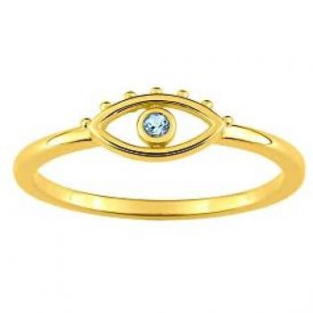Bague Femme Topaze Royale en Or 9 Carats