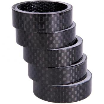 Rondelle de Couronne de Fourche en Fibre de Carbone – 5 mm / 10 mm – Set