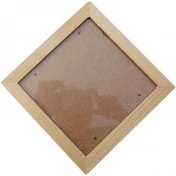Vierkante Houtfoto Frame met Grens