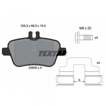 Textar Remblokset 2484803 voor Mercedes A Klasse