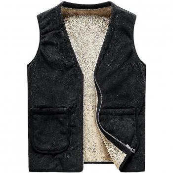 Veste de ville en laine noire – 5XL