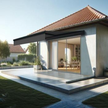 Toldo Electrónico INTERSUN 3×2 m – Gris Antracita estructurado