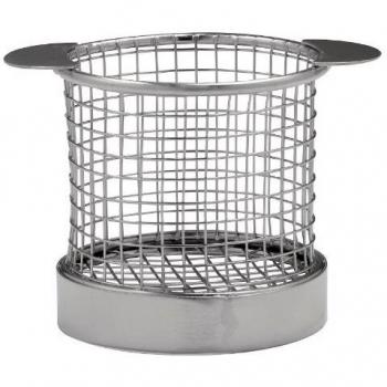 Olympia 80mm Stainless Steel Chip Basket