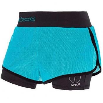 Trangoworld Filia Pantaloni Corti Turchese/Nero XL