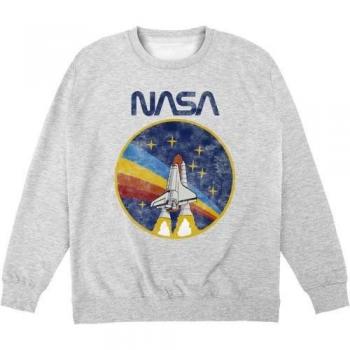 Sweat-Shirt à Capuche NASA Motif Vaisseau Spatial Gris