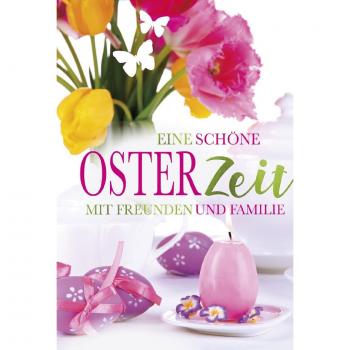 SUSY CARD Fröhliche Oster-Grußkarte und Kerze