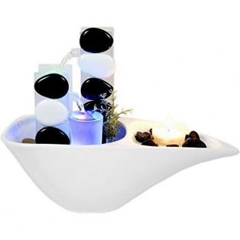 Fontana da interno Piro con illuminazione LED multicolore Zen Light