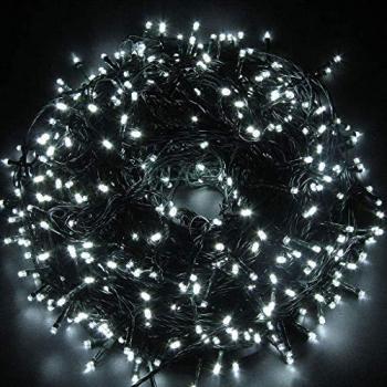 750M Cool White LED Multi-Function Fairy String Lights with Timer