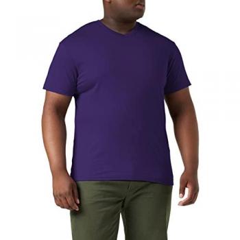 Stedman Classic V-Neck T-Shirt für Herren Lila Baumwolle S