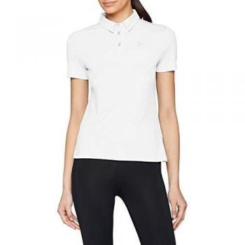 Odlo Damen Kurzarm Polohemd F-Dry, Weiß, XXL
