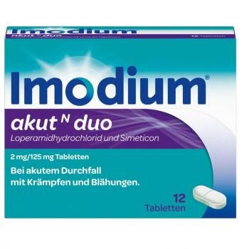 IMODIUM akut Duo – 12‑Stück Durchfall-Relief