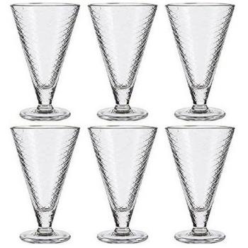 Vivalto Transparentes Becher-Set für Eiscreme, 340 ml (24 Stück)