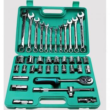Jeu d'outils de réparation automobile 38 pièces avec clés à douille
