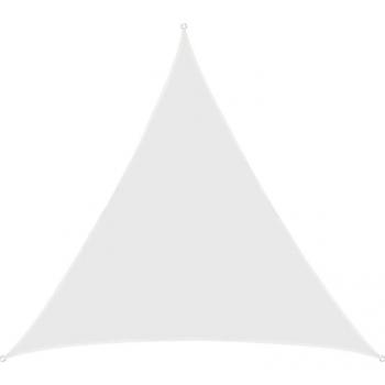 Patio Triangular Sun Shade Sail Canopy UV Protection (White)