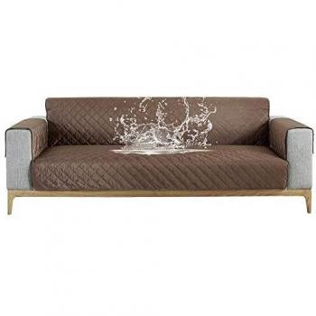 Carvapet Pet-Friendly Sofa Cover (Coffee, 2 Seater)