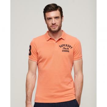 BLEND Polo M1110349A-PVT Manga Corta Piqué Efecto Delavado