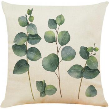 Coussin Vert Feuillage Chic