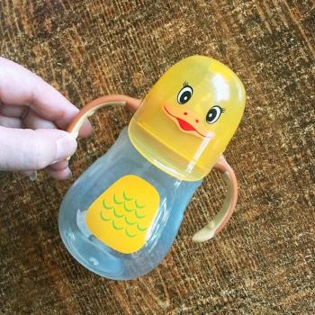 Tasse d’alimentation bébé, poignée ergonomique – Gel de silice 280 ml