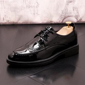 Zapatos de Charol Negros para Hombre ERRFC Tide