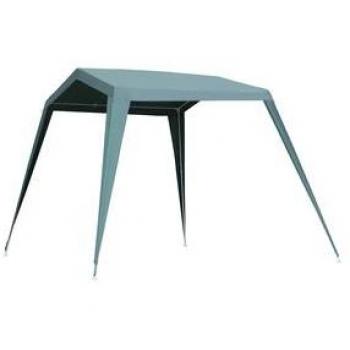 Pabellón de jardín Outsunny de 330x240x215 cm con tubo de acero, verde y plegable
