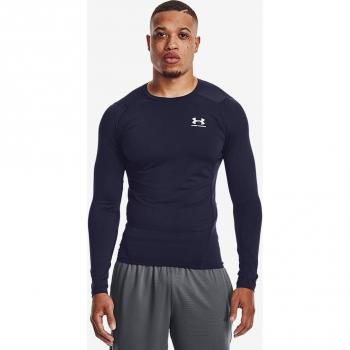 Under Armour HeatGear Armour Maglietta a Maniche Lunghe Compressione Blu