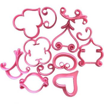 12Pcs Flower Pastry Cutter and Stamp Set