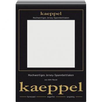 Kaeppel Jersey Spannbettlaken, silberfarben