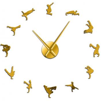 Acrylic Mirror Break Dancer Clock