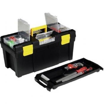 Caisse à outils de promo Mcplus 23 avec couleurs noire et jaune