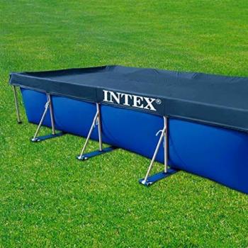 Intex 28039 Copripiscina Rettangolare, Blu, 450 x 220 cm