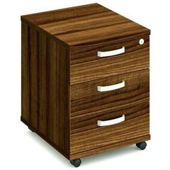 Impulse Circle Table 1200 Oak Box Frame Leg Silver