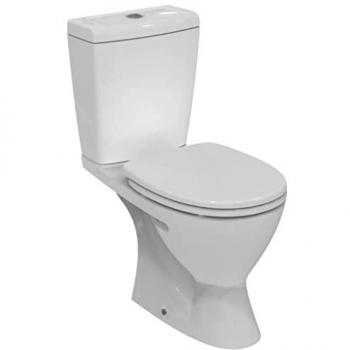 Sanitaire Combi Eurovit+ avec Siège, Évacuation Arrière, Blanc