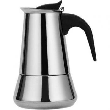 Cafetière Expresso Italien en Acier Inoxydable Compatible Induction & Flamme Ouverte
