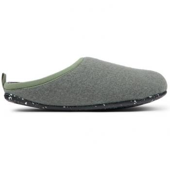 Pantuflas abiertas Camper Wabi para mujer en verde
