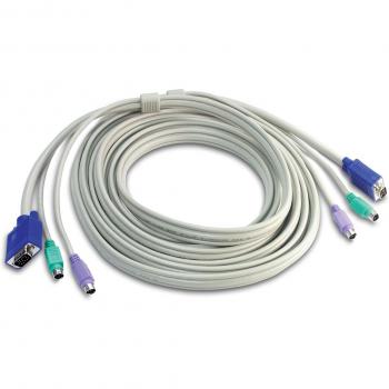 Switch KVM Trendnet TK-C15 4.5m Gris