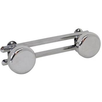 Patera Cromada con 2 Ganchos