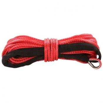 Winde‑Seil „GrauGuard“ 15 m – Synthetisches Abschleppseil 7700 lb