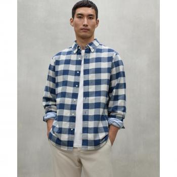 Camisa de Cuadros Ecoalf para Hombre, Manga Larga