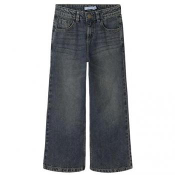 Dunkelblaue Kinderjeans für Mädchen – 158 cm – Wide Fit