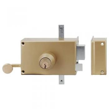 VEGA 3‑points horizontale serrure avec tirage de cylindre 45 mm, côté gauche – JPM 530000‑17‑2A