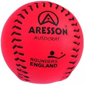 Orange‑Pink‑Yellow‑White Autocrat Leather Stitched Rounders Ball