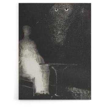 Chair Contour Human Gaze – 18×24 Grey Canvas