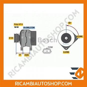 BOSCH Lichtmaschine für Renault Kangoo