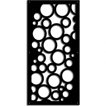Parasol Redondo 47x94 cm en negro