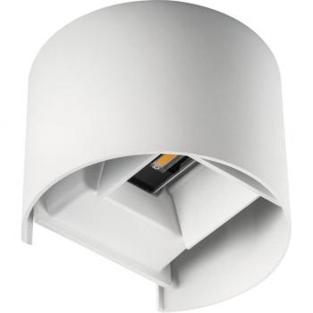 Lampada da parete LED applique doppia luce 7 watt bianco naturale tondo